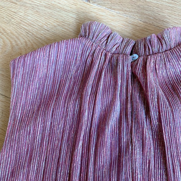 🦄 Eri + Ali (Anthropologie) sleeveless A-line top in mauve - Picture 4 of 9